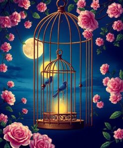 Vintage Birdcage Paint Numbers