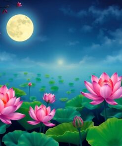 Lotus Pond Paint Numbers