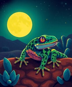 Texas Gecko Paint Numbers