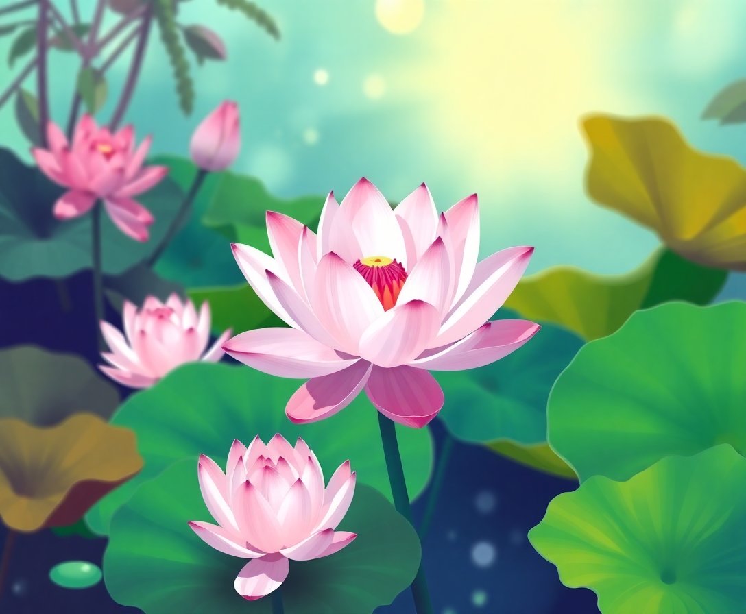 Tropical Lotus Paint Numbers Tropical Lotus Paint Numbers