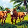 Tropical Cattle Paint Numbers