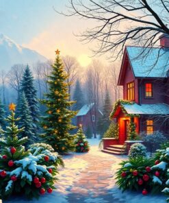 Piercing Greenery Paint Numbers