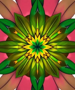 Leaf Symmetry Paint Numbers