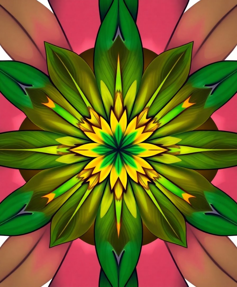 Leaf Symmetry Paint Numbers Leaf Symmetry Paint Numbers