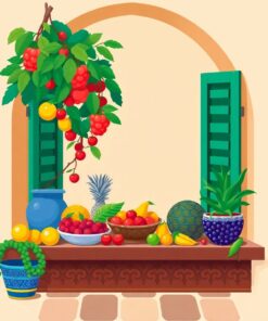 Fruit Sill Paint Numbers