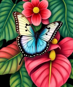 Antique Monstera Paint Numbers