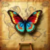 Morpho Upon Antique Map paint by numbers