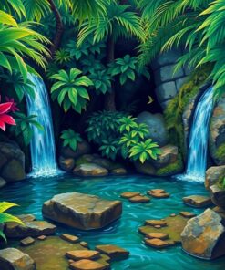 Tropical Streams Paint Numbers