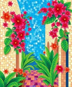 Tropical Blossoms Paint Numbers