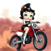 Motocross Betty Boop Paint By Numbers