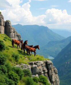 Lush Cliffs Paint Numbers