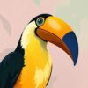 Toucan Profile Paint Numbers