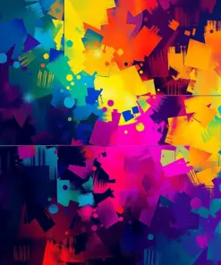 Mystery Abstract Scenery Abstract Paint By Numbers