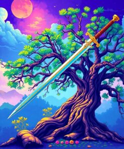Tree Sword Paint Numbers