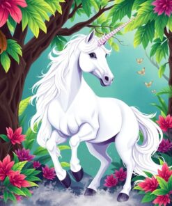 White Steed Paint Numbers