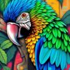 Macaw Art Paint Numbers