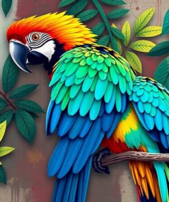 Nature Reclaims Macaw Art Paint By Numbers