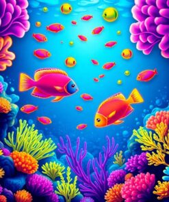 Coral Maze Paint Numbers