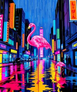 City Rain Paint Numbers