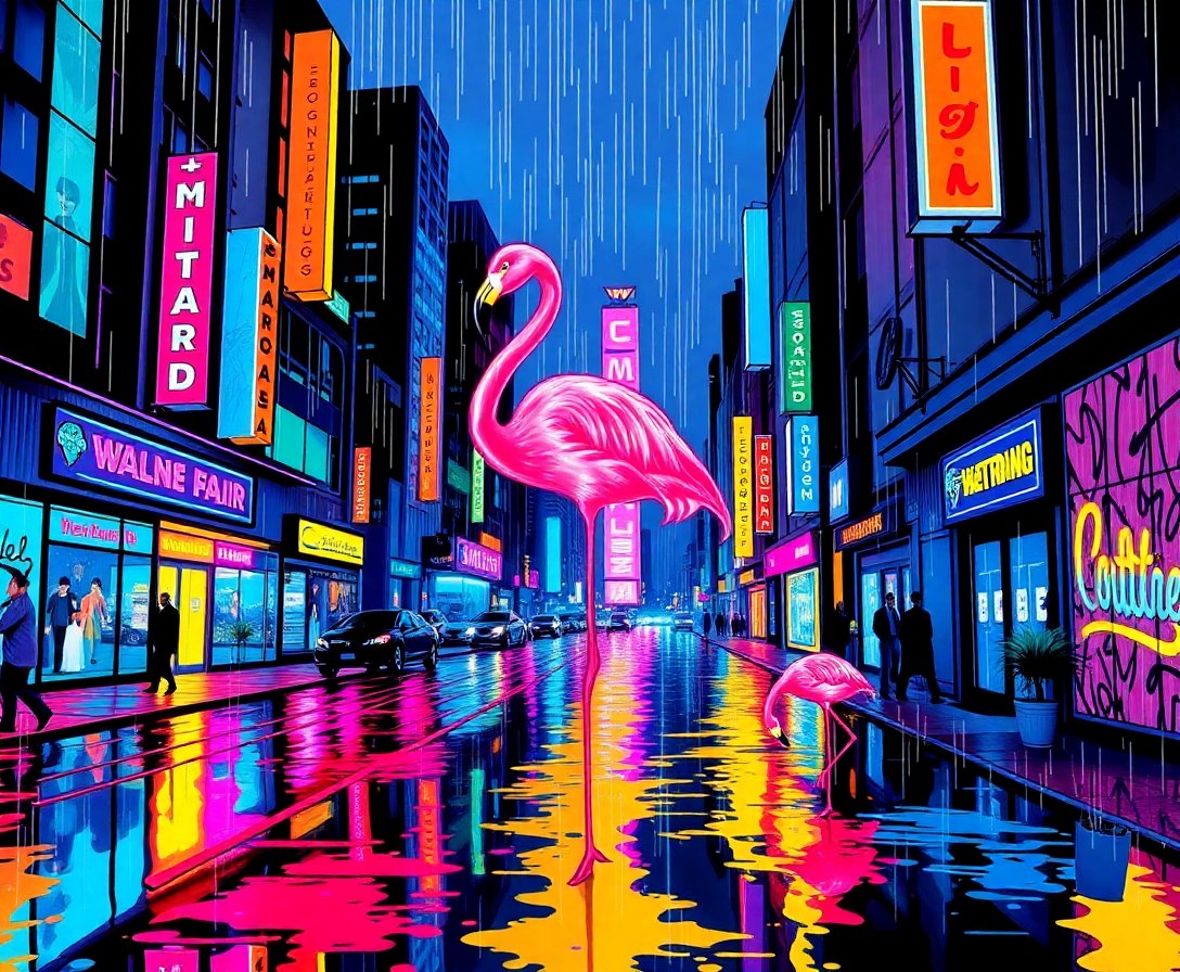 City Rain Paint Numbers City Rain Paint Numbers