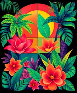 Tropical Deco Paint Numbers