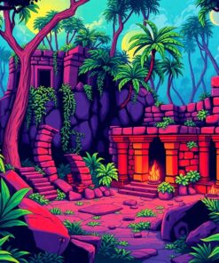 Gaming Ruins Paint Numbers