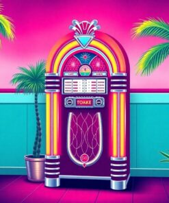 Retro Jukebox Paint Numbers