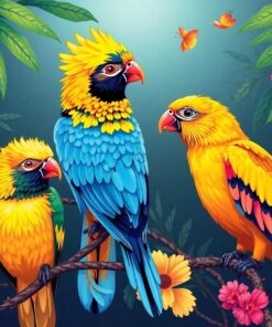 Noble Exotic Aviary Master Paint By Numbers