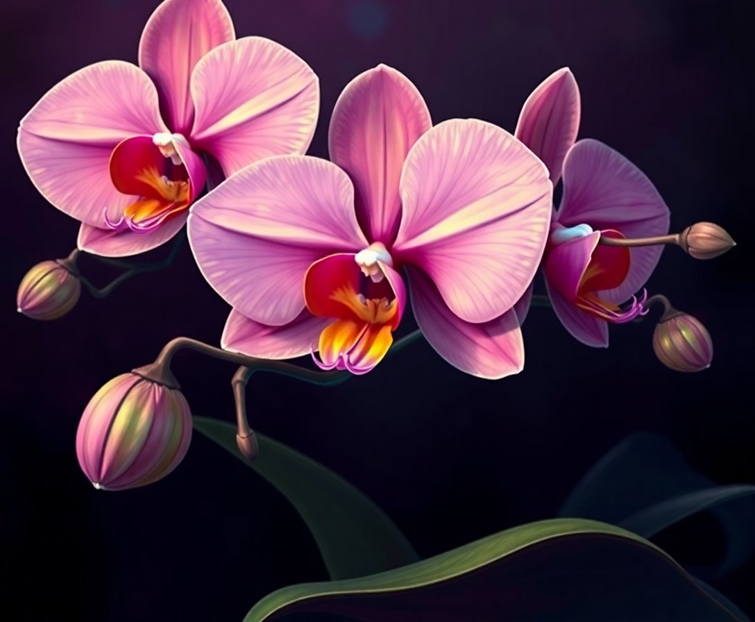 nocturnal-orchid-still-life-paint-by-numbers-kit-moody