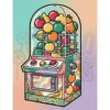 Nostalgic Fruit Drop Machine Paint By Numbers