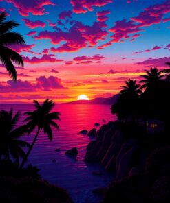 Fire Dusk Paint Numbers