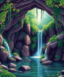 Hidden Grotto Paint Numbers