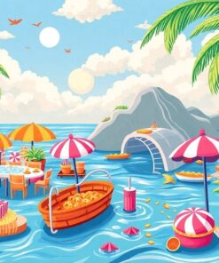 Nostalgic Island Confectionery Paint By Numbers