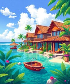 Island Hideaway Paint Numbers