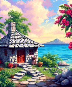 Nostalgic Island Hideaway Paint By Numbers