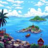 Nostalgic Island Horizon Seascape Paint By Numbers