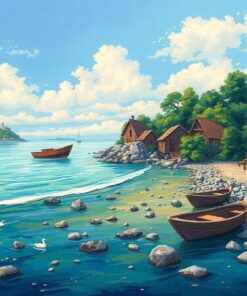 Island Shoreline Paint Numbers