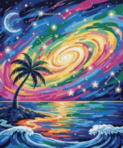 Nostalgic Island Starscape Paint By Numbers