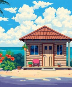 Nostalgic Island Sugar Shack Paint By Numbers