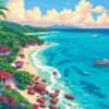 Nostalgic Pacific Castaway Shores Paint By Numbers