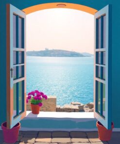 Ocean Window Paint Numbers