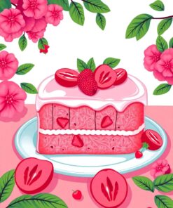 Guava Cake Paint Numbers