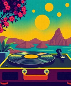 Nostalgic Record Player Oasis Paint By Numbers