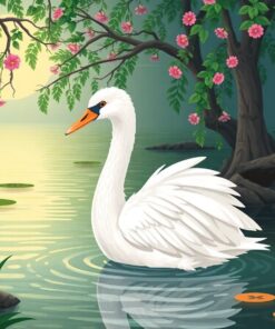 Lagoon Cygnet Paint Numbers