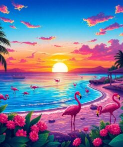 Flamingo Bay Paint Numbers