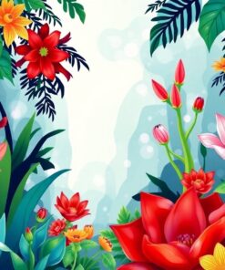 Nouveau Carnivorous Glass Garden Paint By Numbers