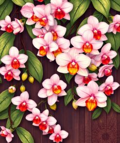 Orchid Vines Paint Numbers