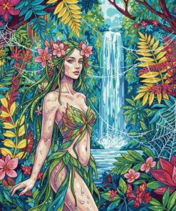 Nymph In Tropical Dew Paint By Numbers