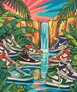 Oasis Of Retro Kicks Paint By Numbers