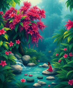 Tropical Nymphs Paint Numbers